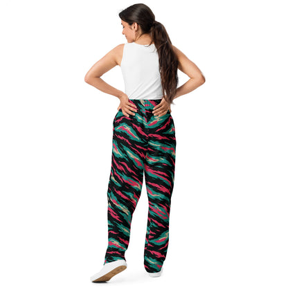 Miami Lizard CAMO Wide-leg joggers - Joggers