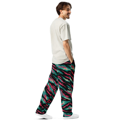 Miami Lizard CAMO Wide-leg joggers - Joggers