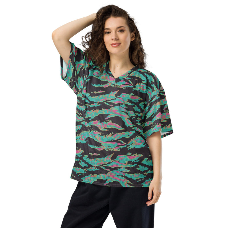 Tiger Stripe Miami CAMO Unisex American Football Jersey