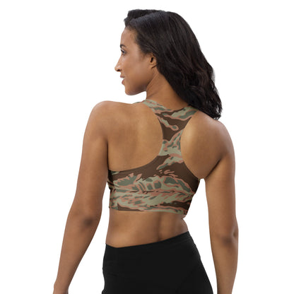 Miami Tiger Stripe Arid CAMO Longline sports bra - Womens Sports Bra