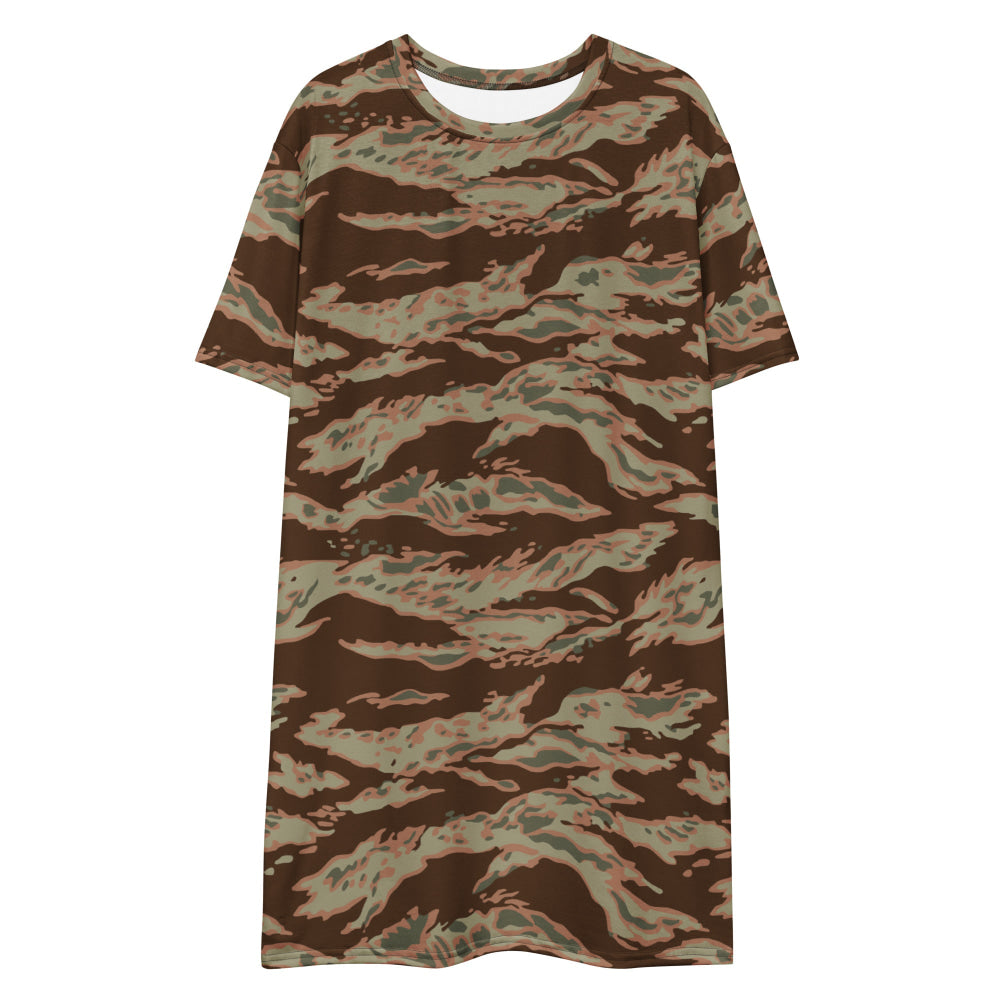 Miami Tiger Stripe Arid CAMO T-shirt dress - Womens T-Shirt Dress