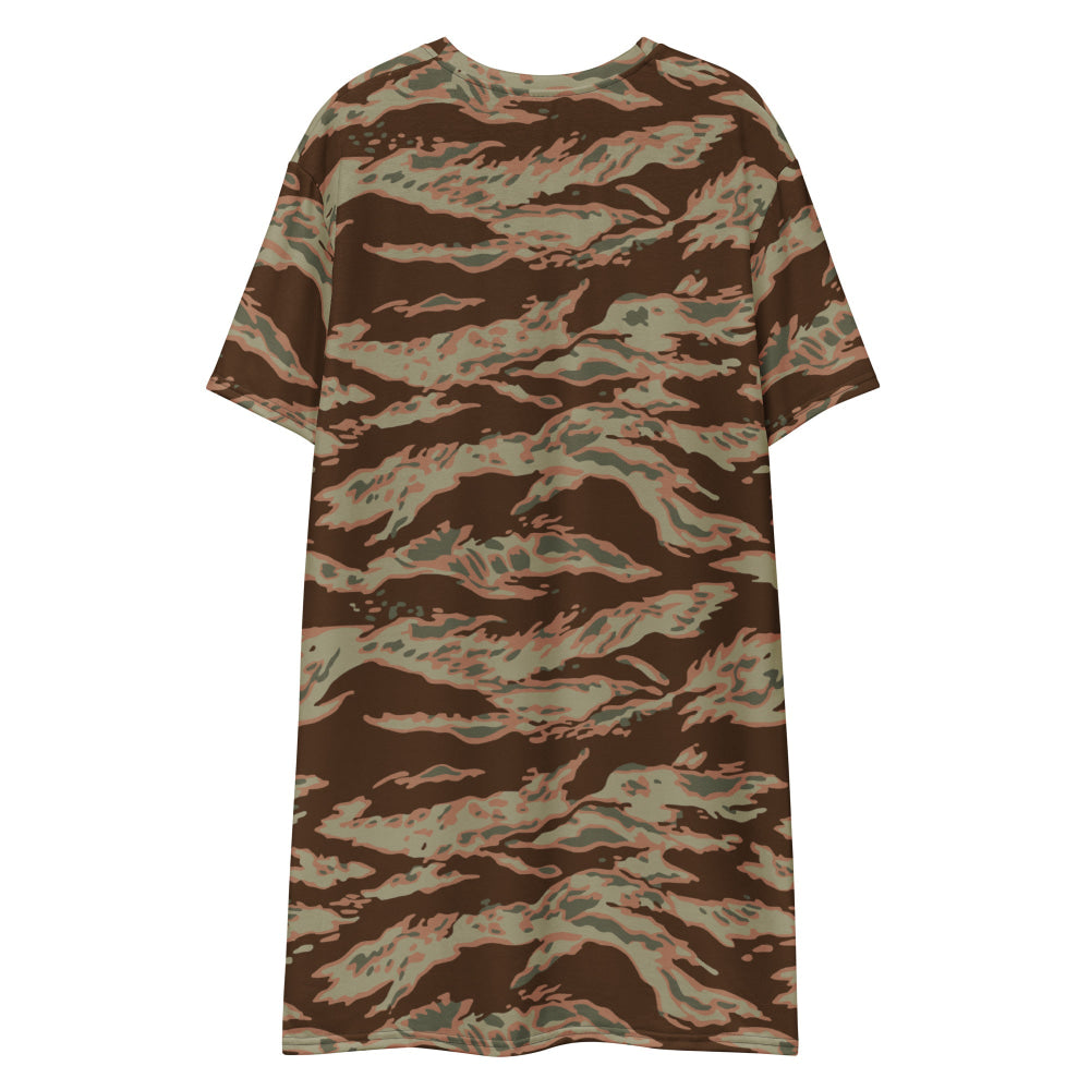 Miami Tiger Stripe Arid CAMO T-shirt dress - Womens T-Shirt Dress