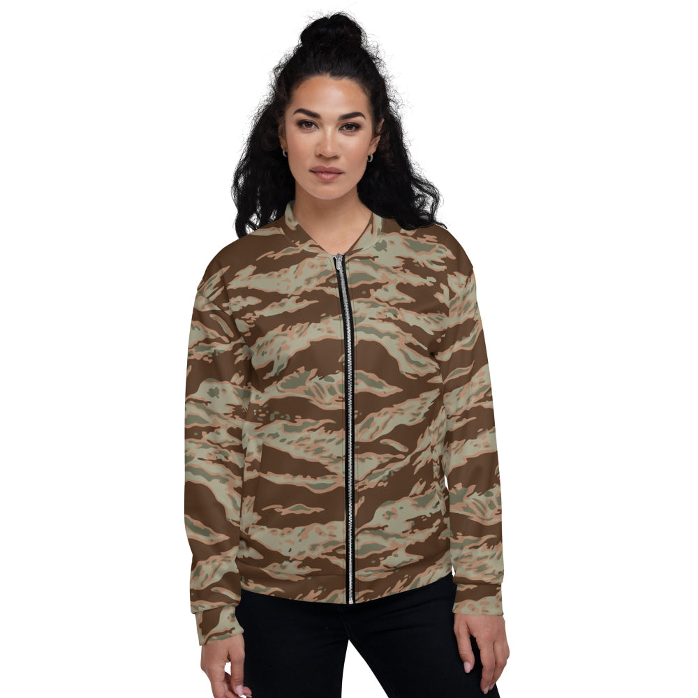 Miami Tiger Stripe Arid CAMO Unisex Bomber Jacket