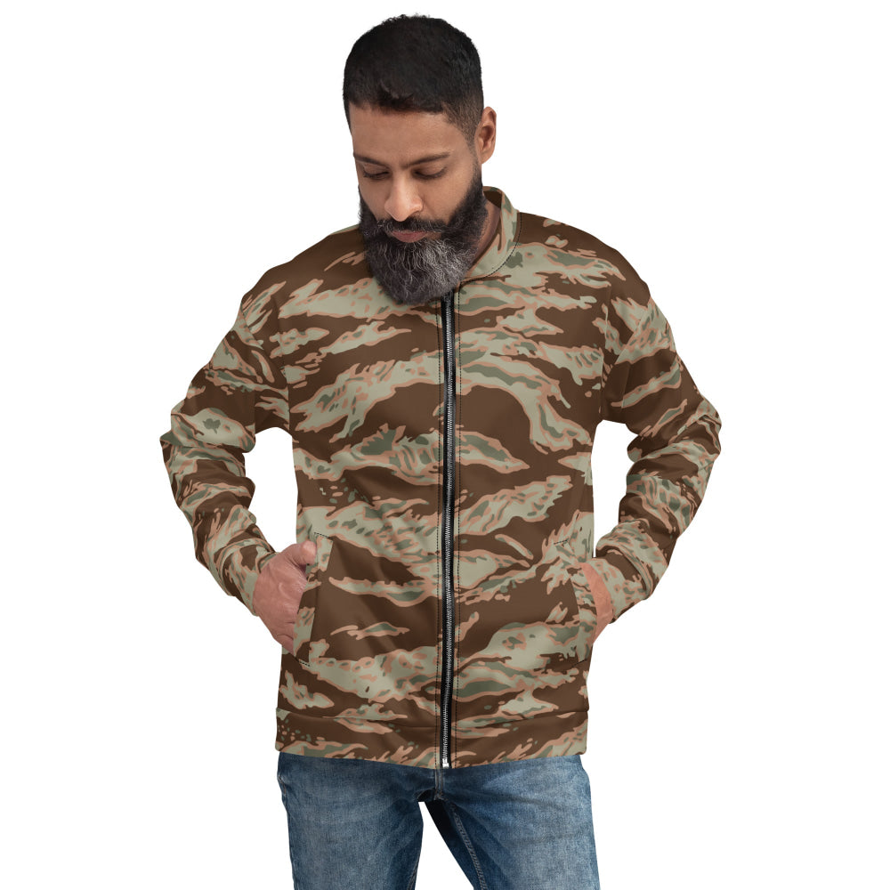 Miami Tiger Stripe Arid CAMO Unisex Bomber Jacket