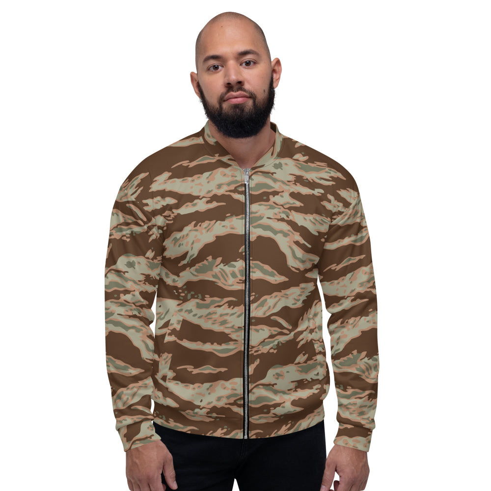 Miami Tiger Stripe Arid CAMO Unisex Bomber Jacket