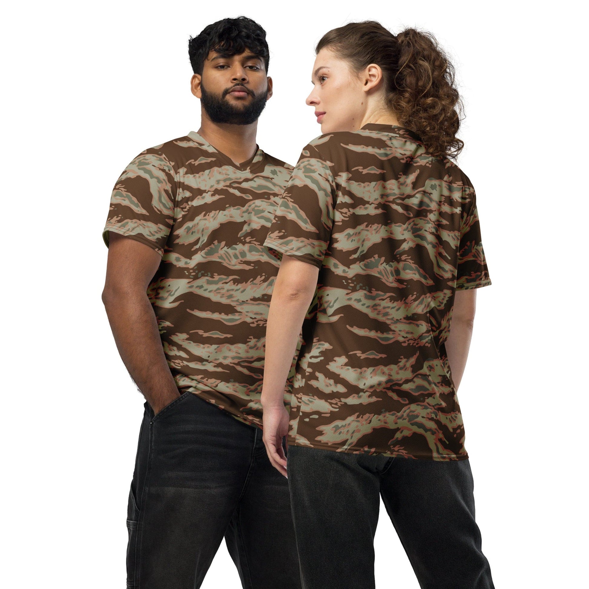 Miami Tiger Stripe Arid CAMO unisex sports jersey - 2XS - Unisex Sports Jersey