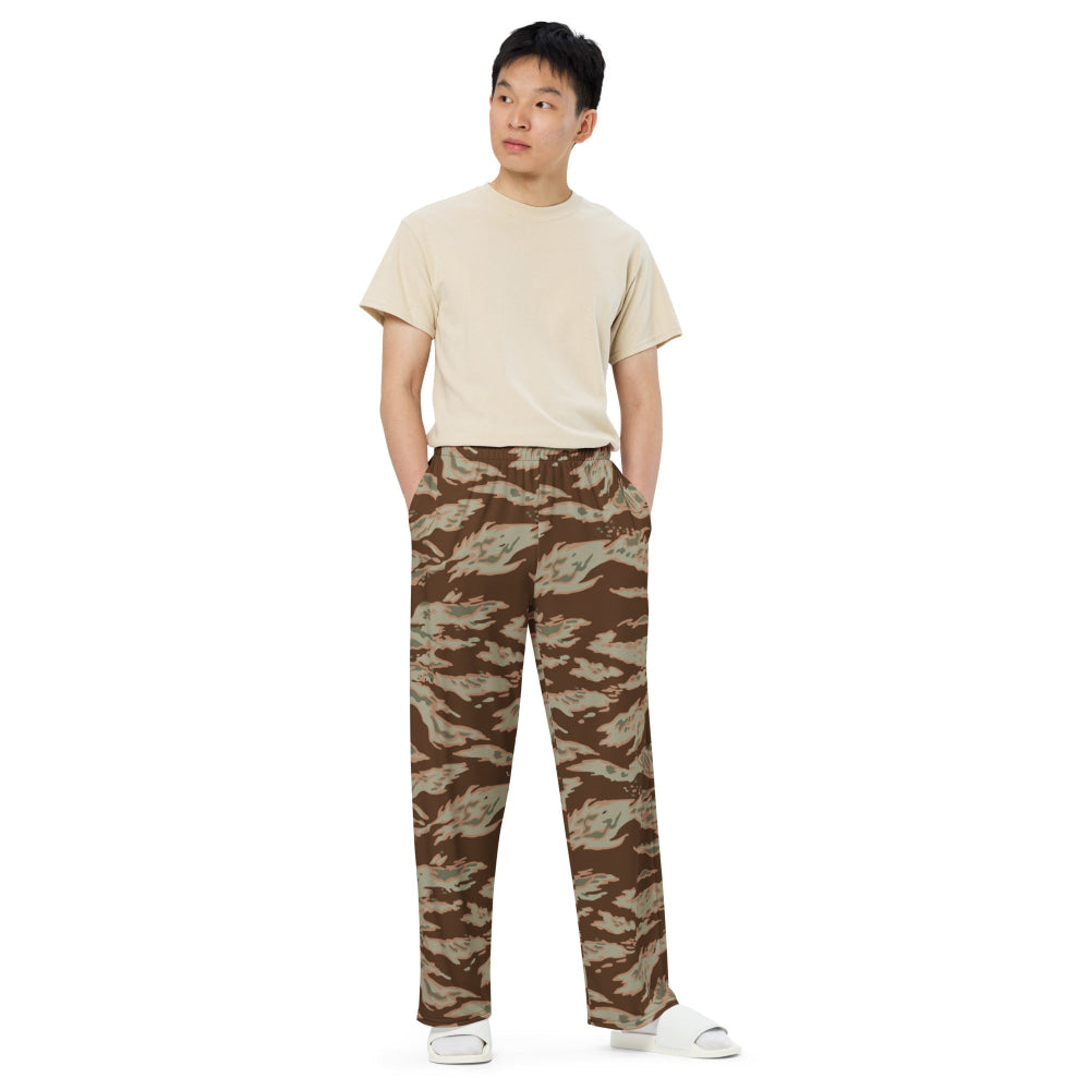 Miami Tiger Stripe Arid CAMO unisex wide-leg pants - Unisex Wide-Leg Pants