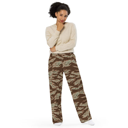 Miami Tiger Stripe Arid CAMO unisex wide-leg pants - Unisex Wide-Leg Pants