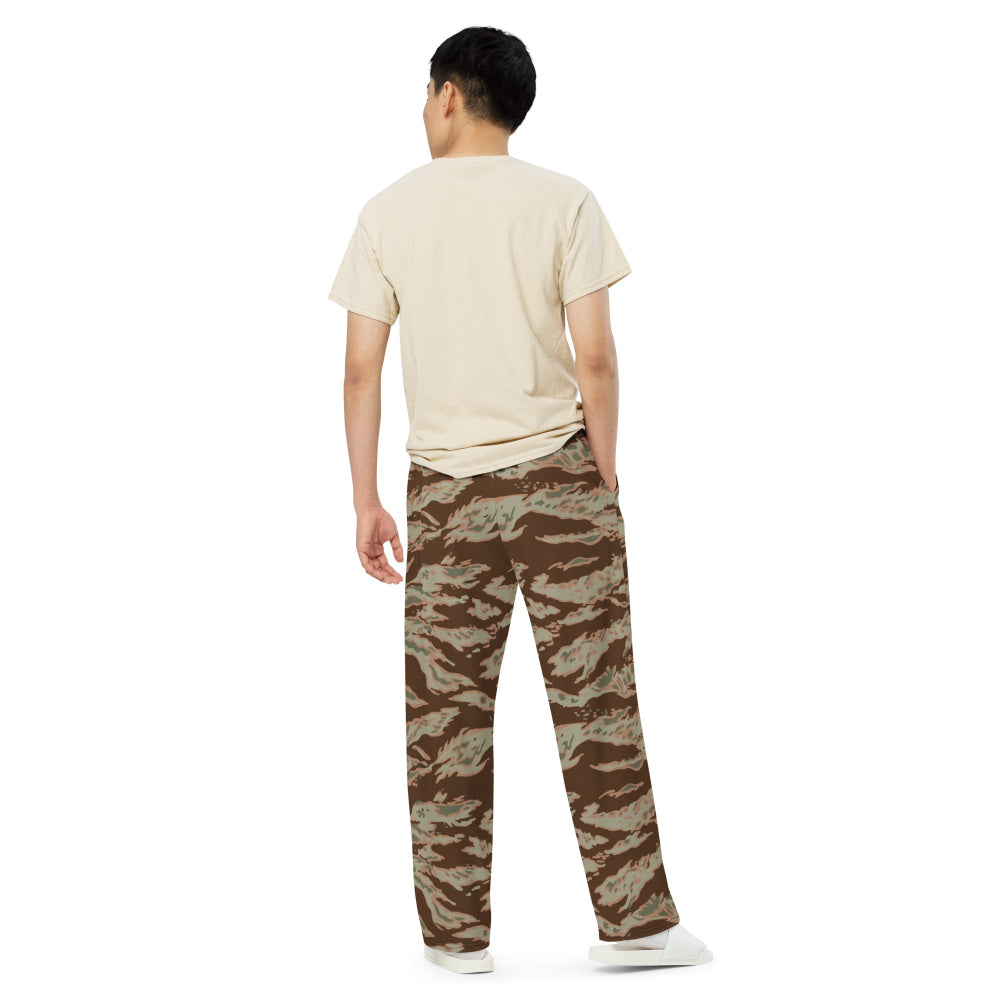 Miami Tiger Stripe Arid CAMO unisex wide-leg pants - Unisex Wide-Leg Pants