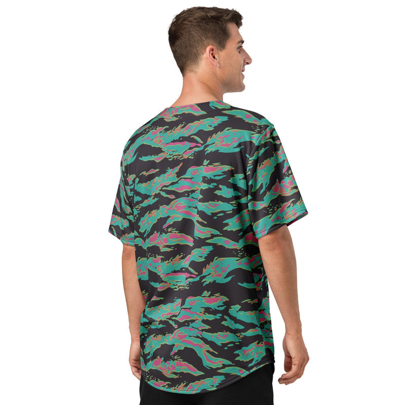 Tiger Stripe Miami CAMO Unisex Baseball Jersey