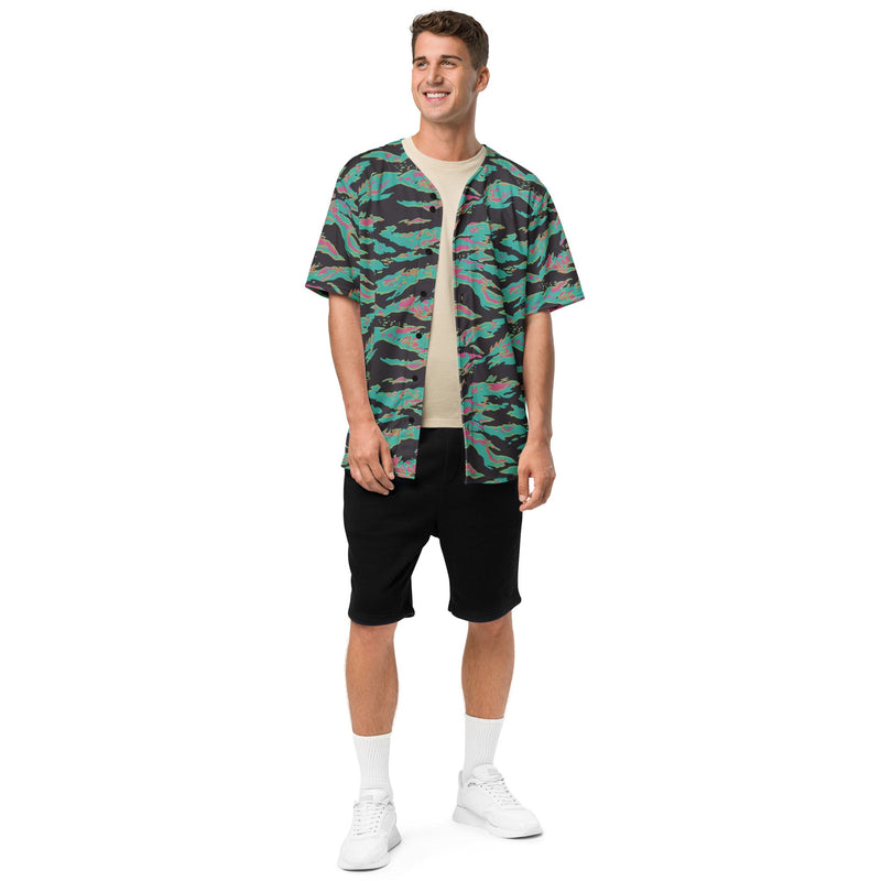 Tiger Stripe Miami CAMO Unisex Baseball Jersey