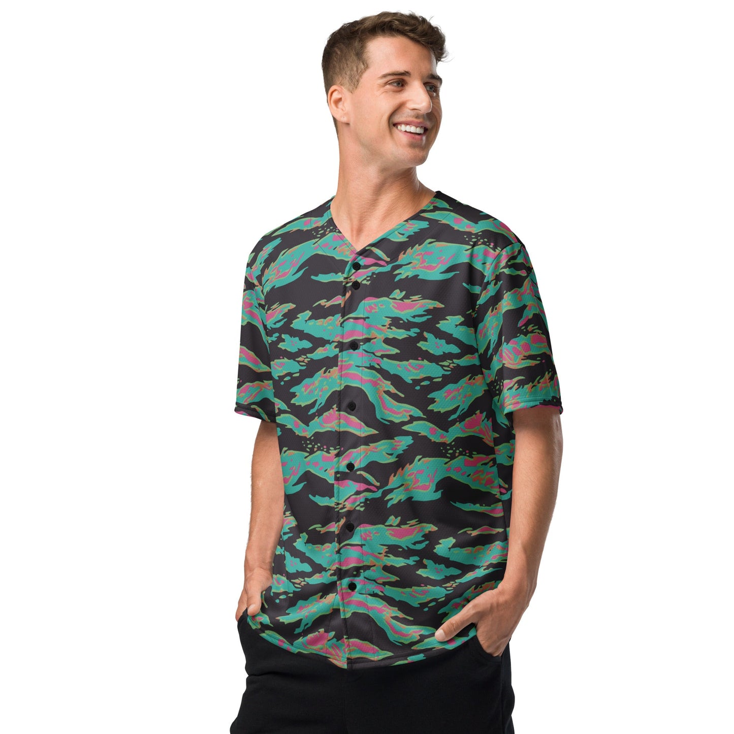 Miami Tiger Stripe CAMO baseball jersey - Baseball Jerseys
