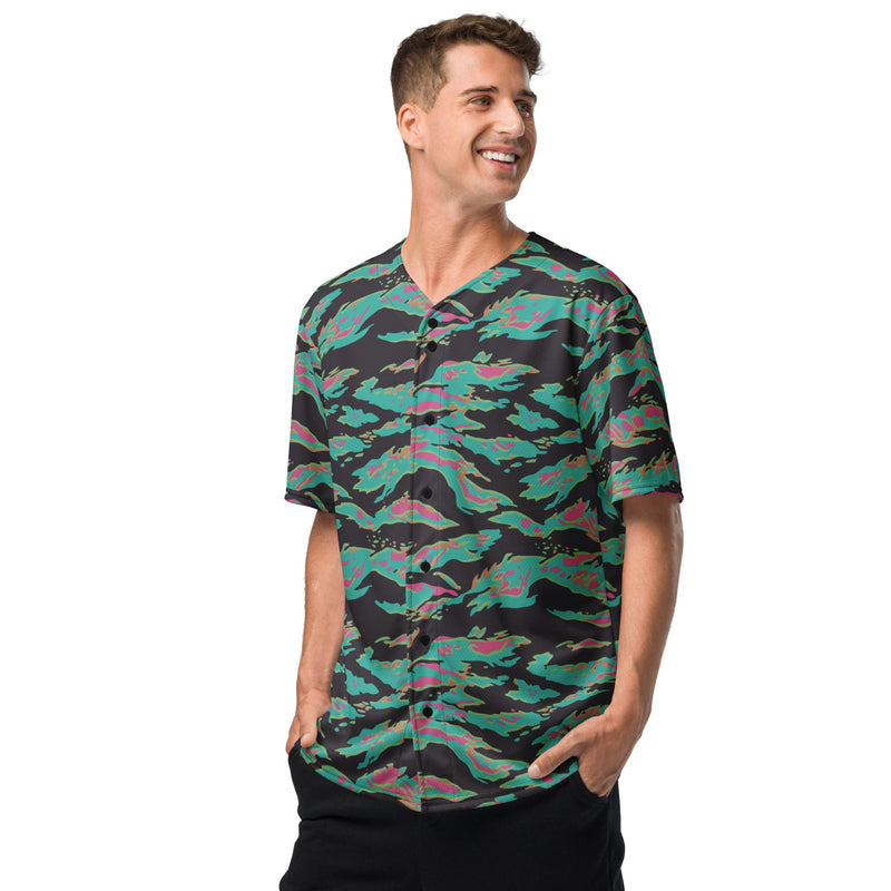 Tiger Stripe Miami CAMO Unisex Baseball Jersey