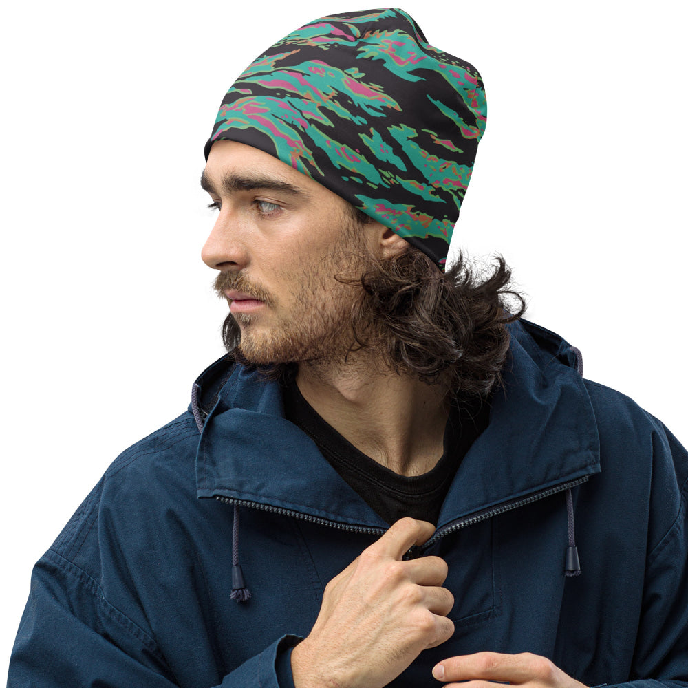 Miami Tiger Stripe CAMO Beanie - S