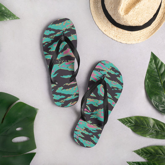 Miami Tiger Stripe CAMO Flip-Flops
