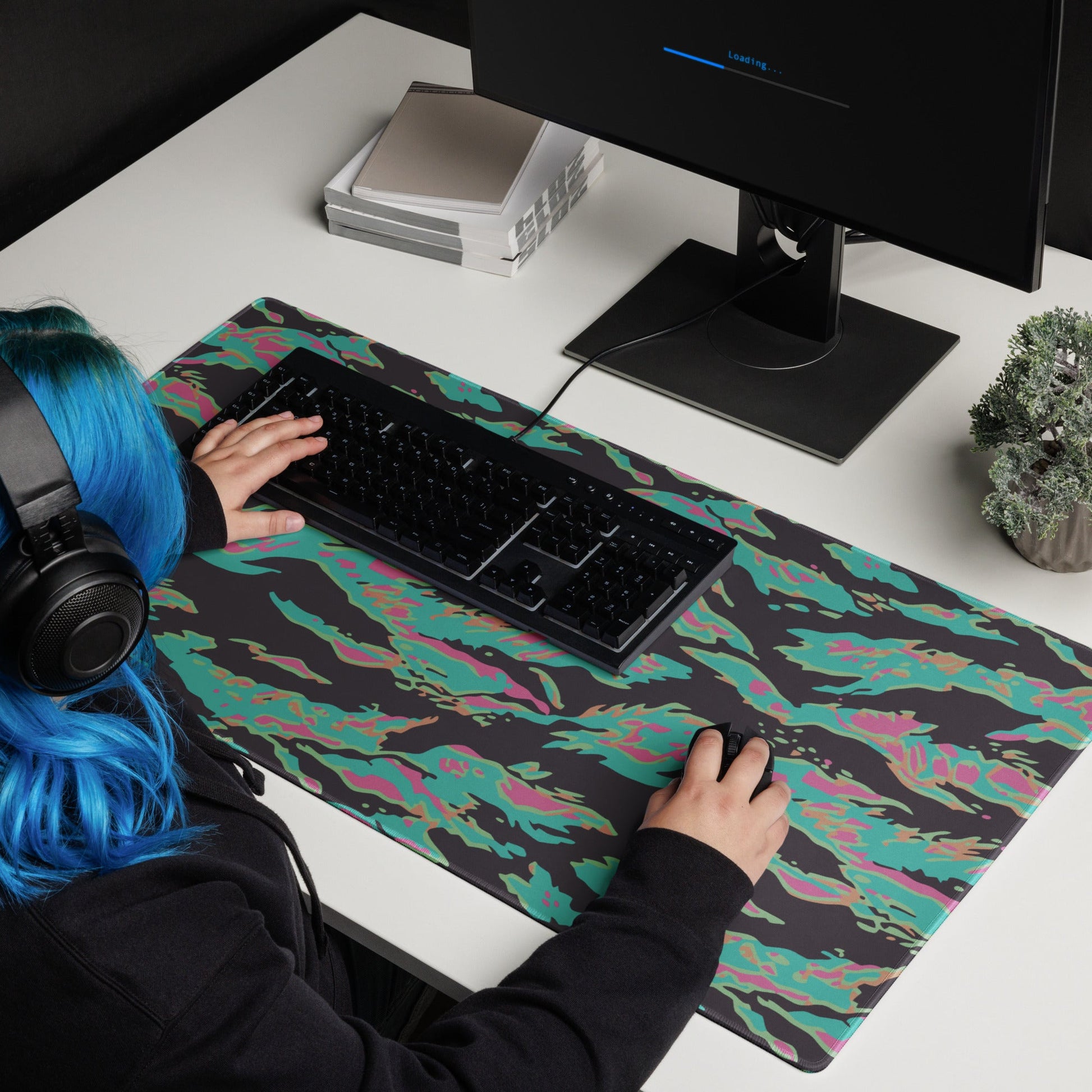 Miami Tiger Stripe CAMO Gaming mouse pad - Mouse Pads