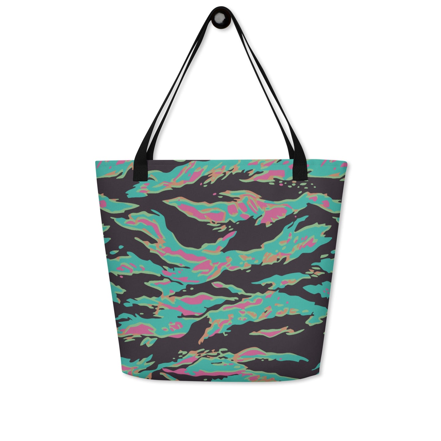 Miami Tiger Stripe CAMO Large Tote Bag