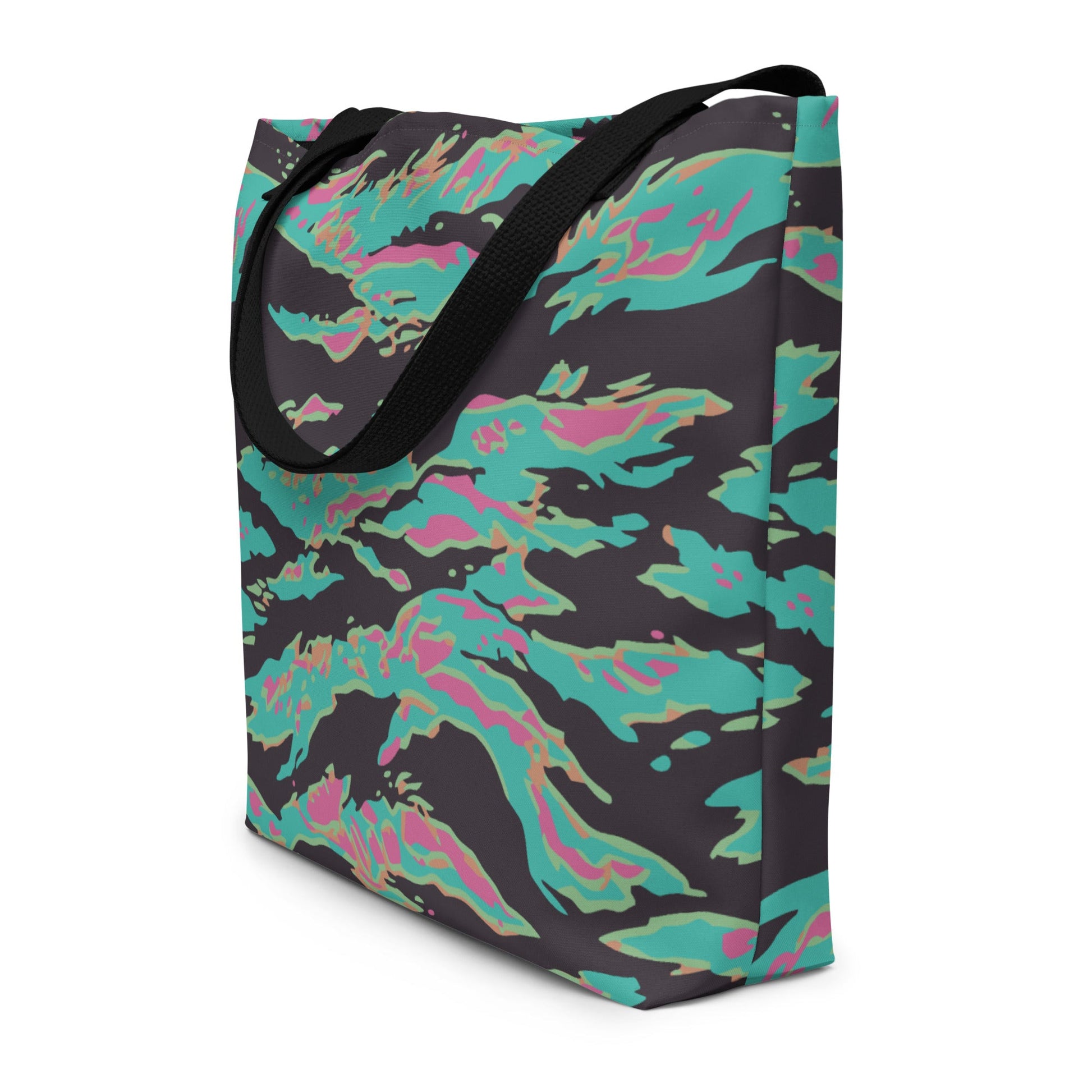 Miami Tiger Stripe CAMO Large Tote Bag