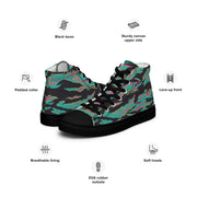 Tiger Stripe Miami CAMO Mens High-Top Canvas Shoes