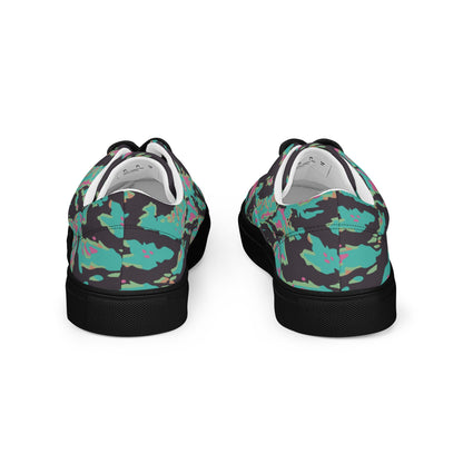 Miami Tiger Stripe CAMO Mens Lace-Up Canvas Shoes - Lace-up