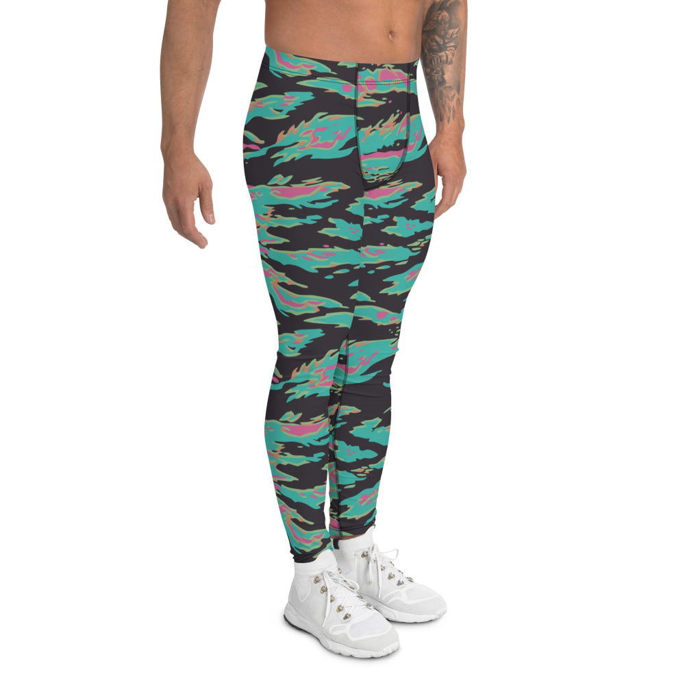 Miami Tiger Stripe CAMO Men’s Leggings - Mens