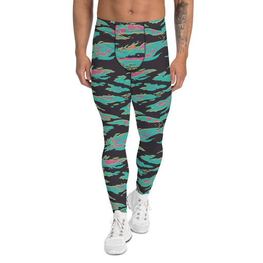 Tiger Stripe Miami CAMO Mens Leggings - XS