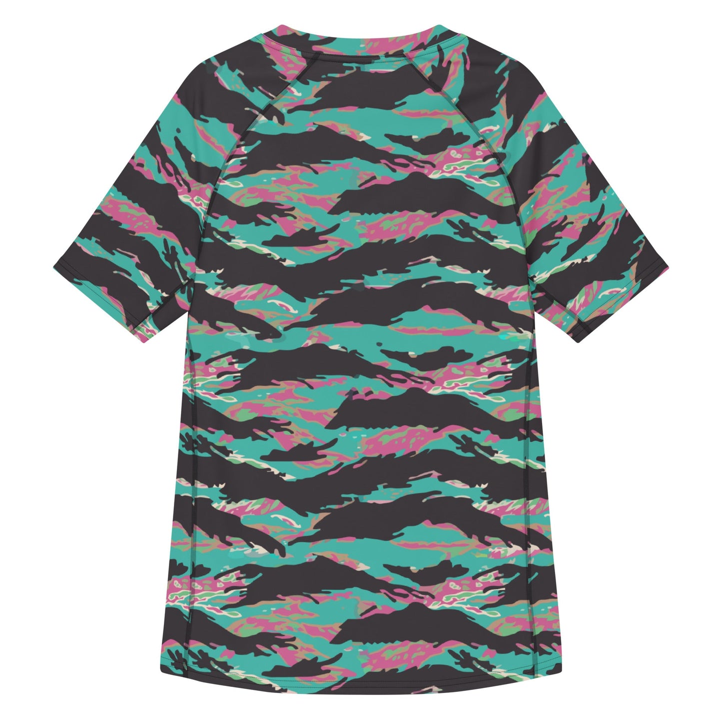 Miami Tiger Stripe CAMO Mens Short-Sleeve Rash Guard - Short-sleeve Guards