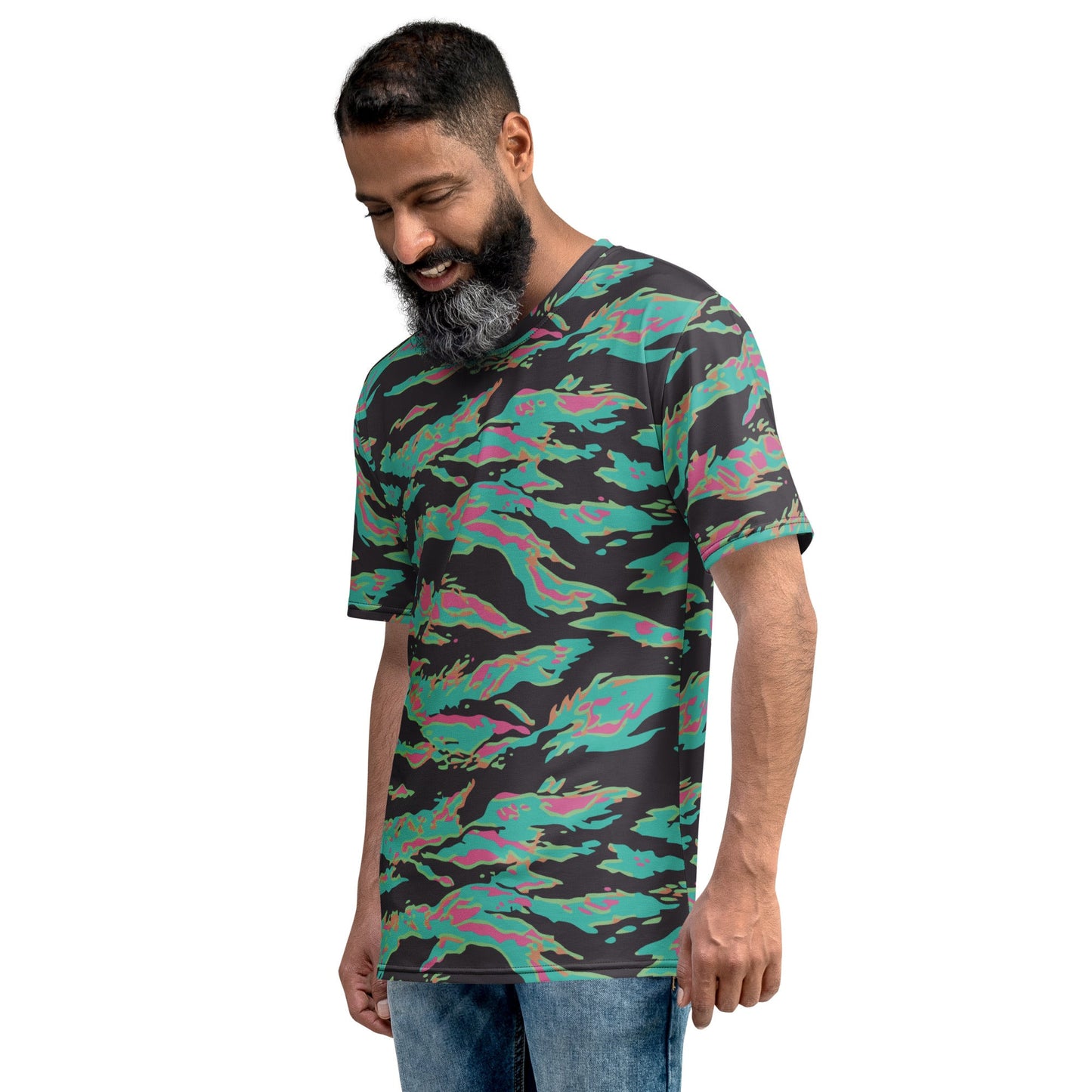 Miami Tiger Stripe CAMO Mens t-shirt - T-Shirts