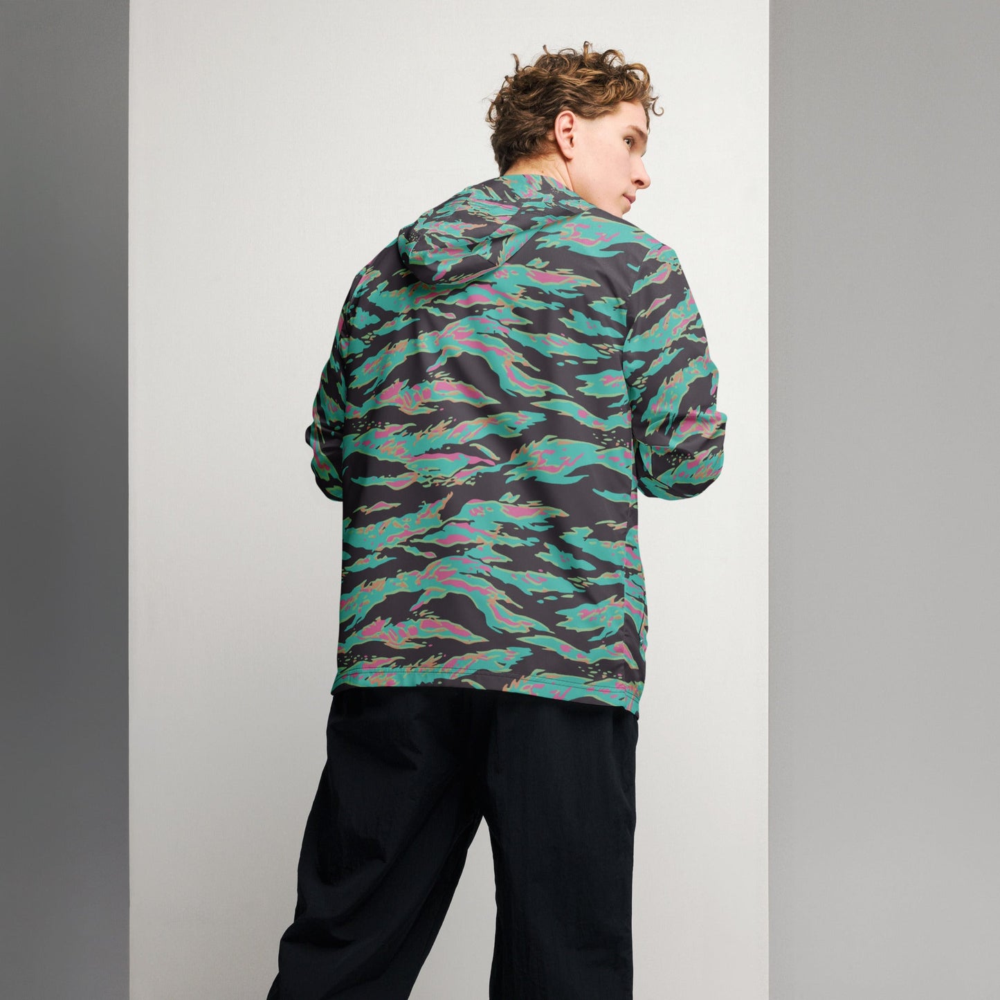 Miami Tiger Stripe CAMO Mens windbreaker - Windbreakers