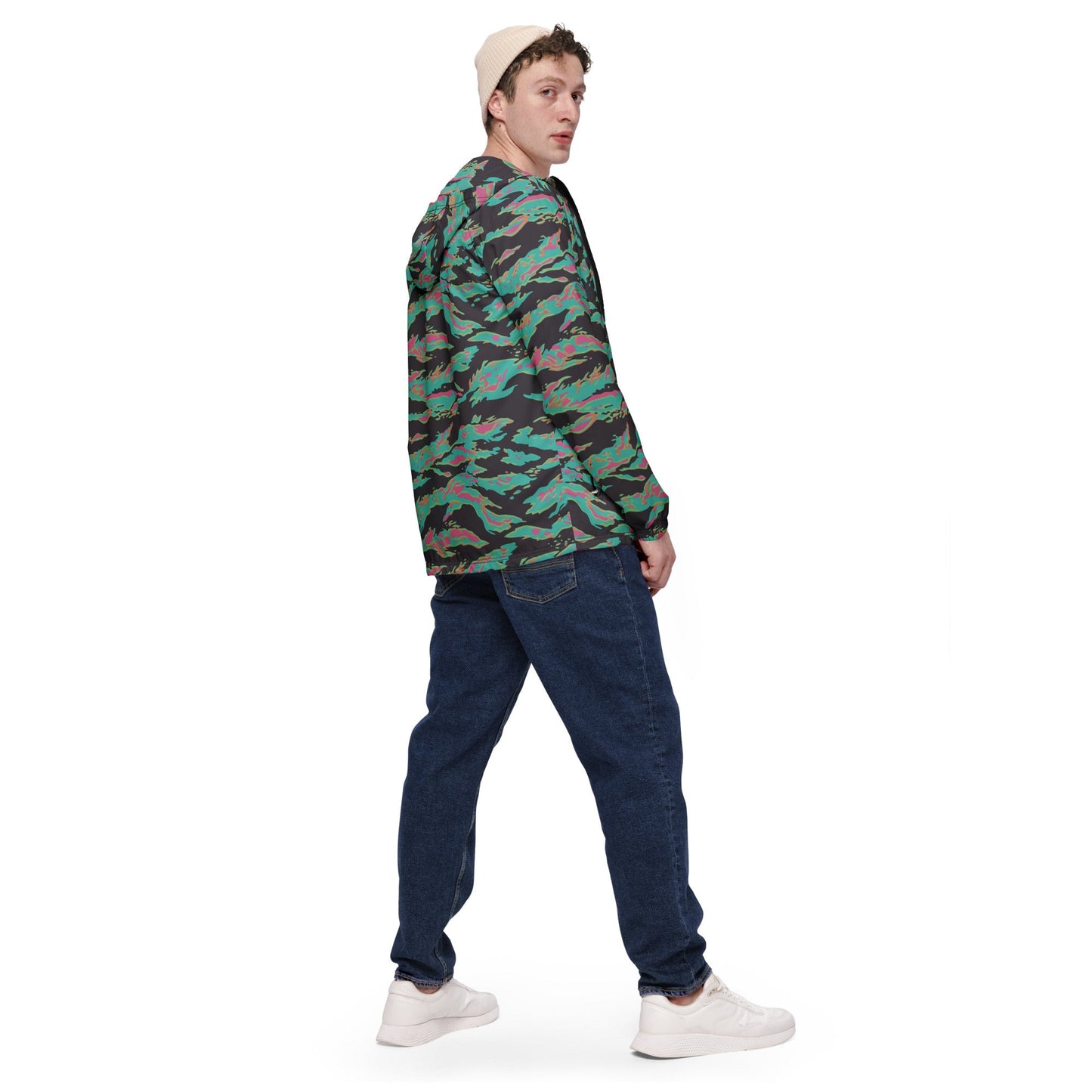 Miami Tiger Stripe CAMO Mens windbreaker - Windbreakers