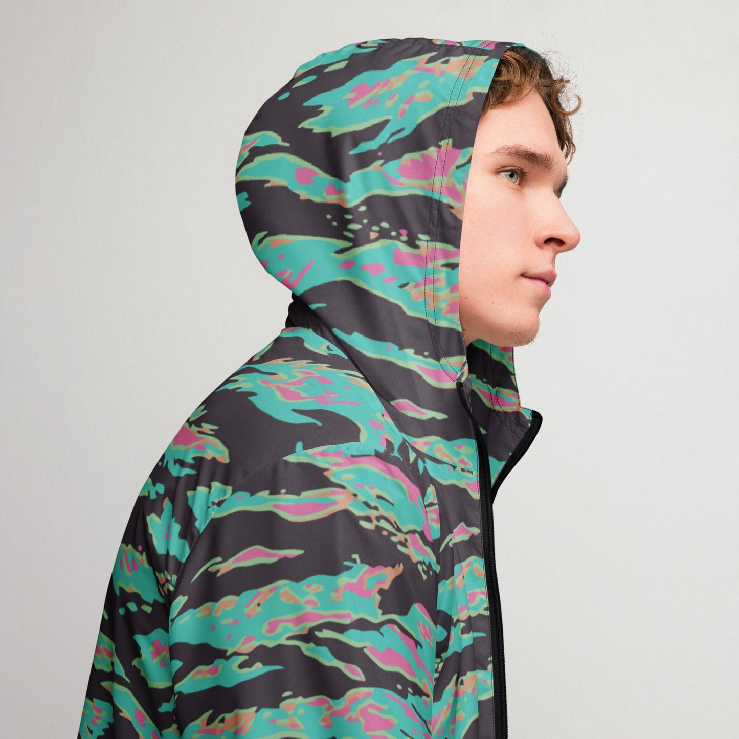Miami Tiger Stripe CAMO Mens windbreaker - Windbreakers