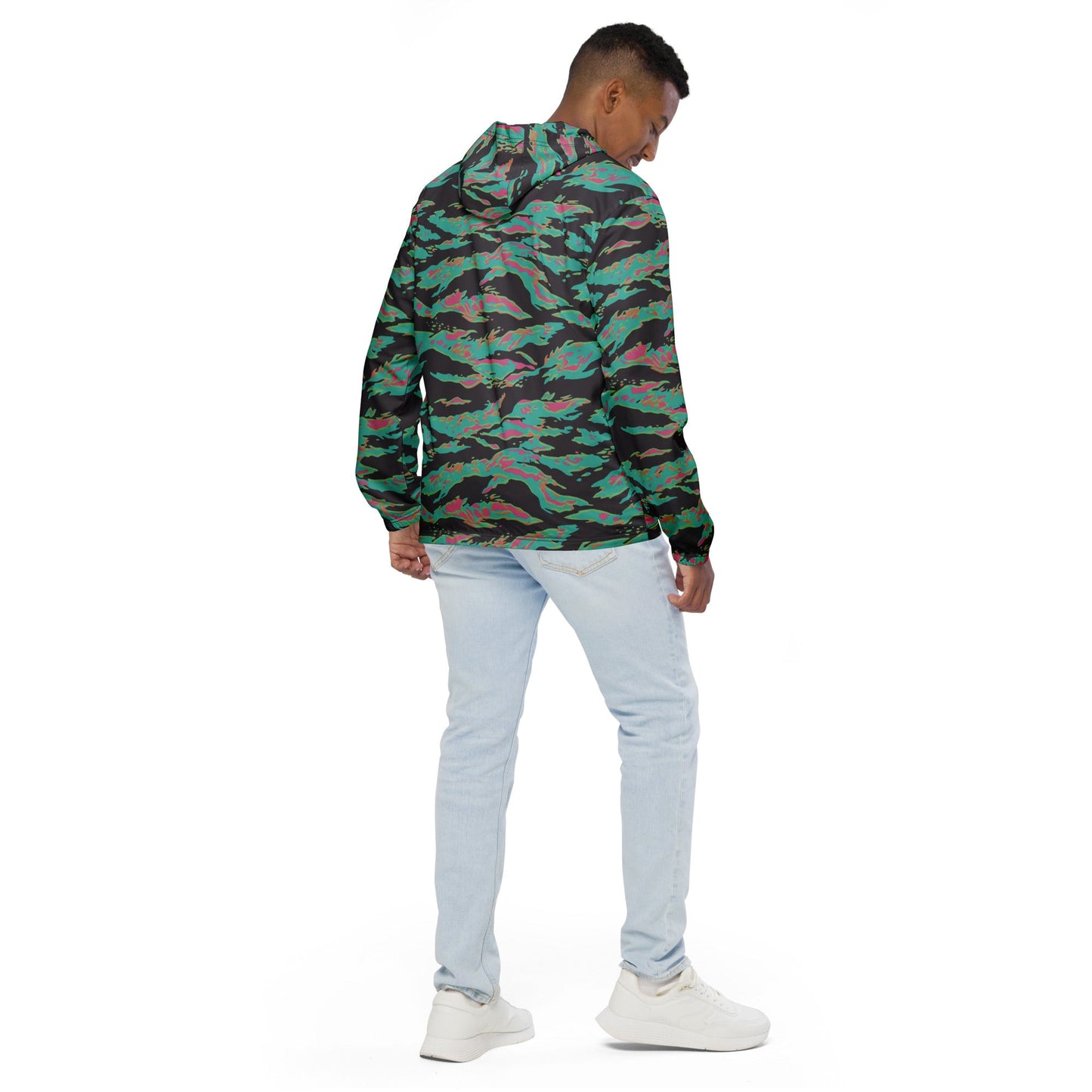 Miami Tiger Stripe CAMO Mens windbreaker - Windbreakers