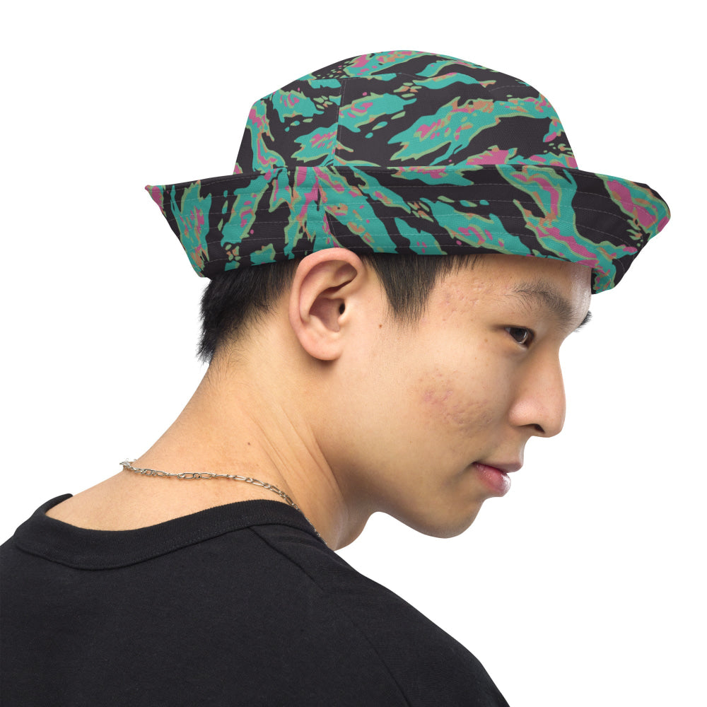 Miami Tiger Stripe CAMO Reversible bucket hat - Bucket Hat