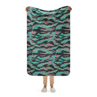 Miami Tiger Stripe CAMO Sherpa blanket - 37″×57″