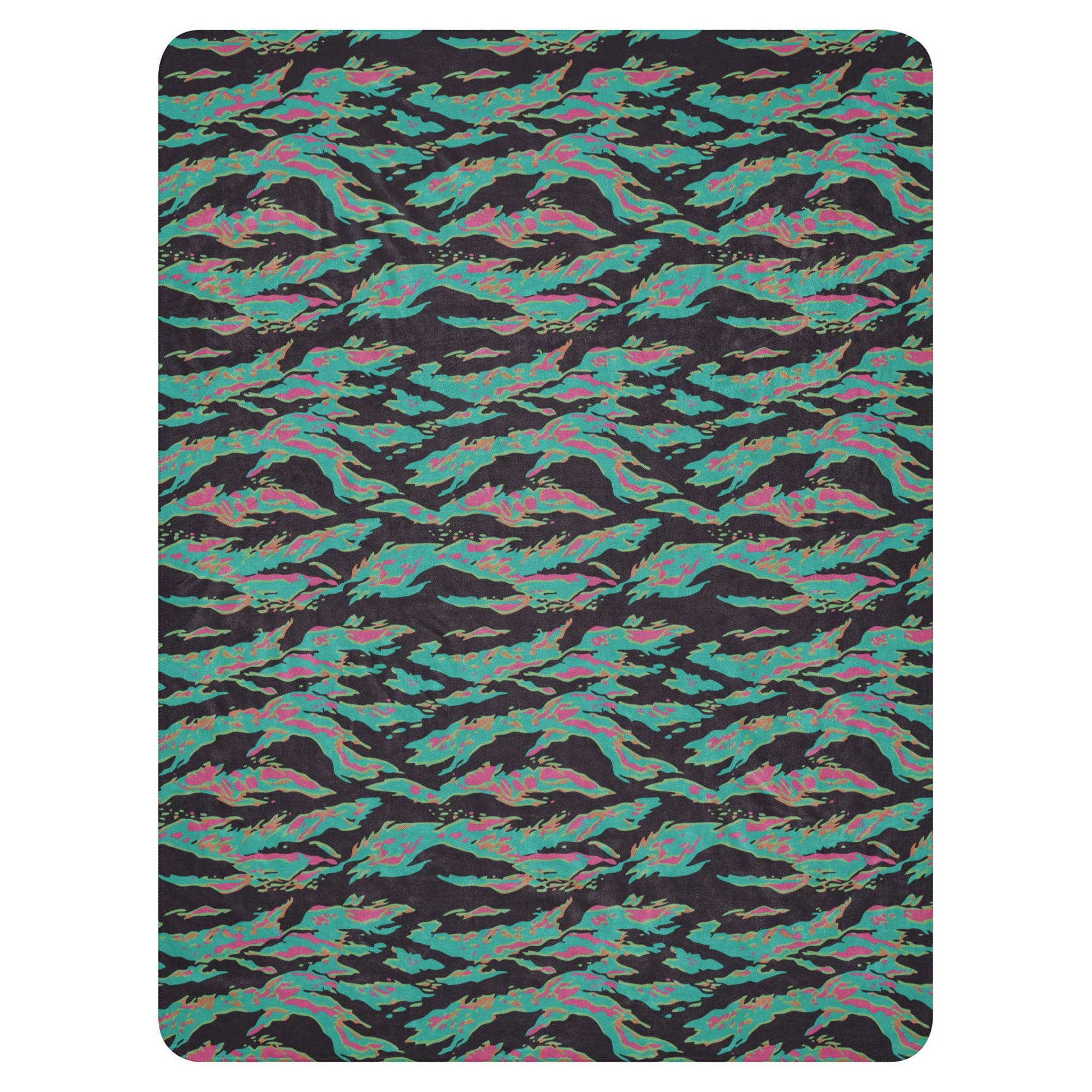 Miami Tiger Stripe CAMO Sherpa blanket - Blankets