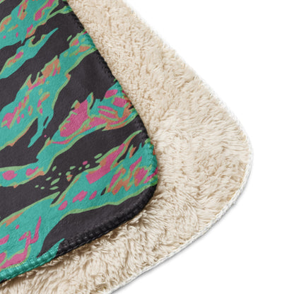 Miami Tiger Stripe CAMO Sherpa blanket - Blanket