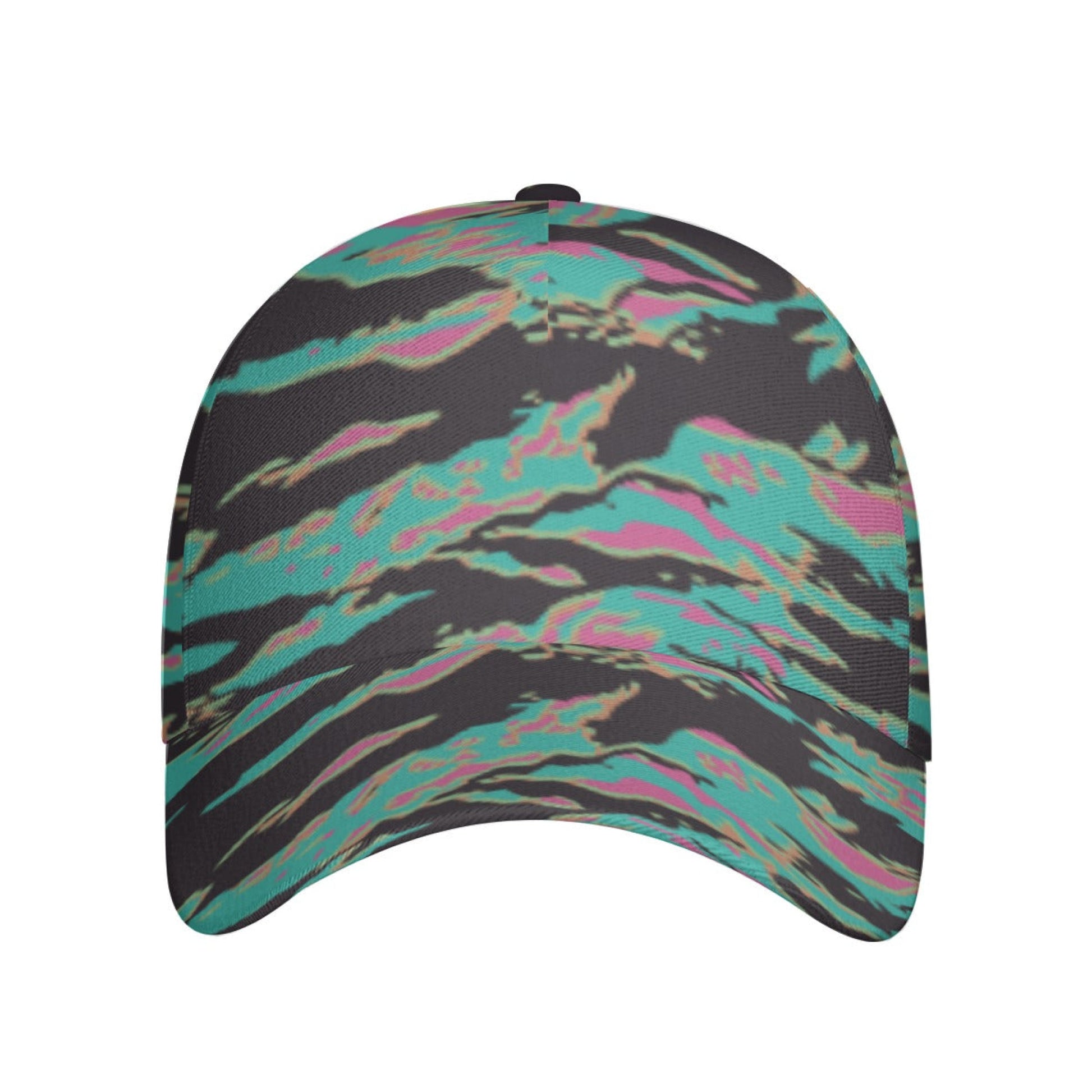 Miami Tiger Stripe CAMO Snapback Ball Cap - U / White