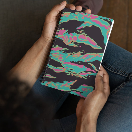 Miami Tiger Stripe CAMO Spiral Notebook
