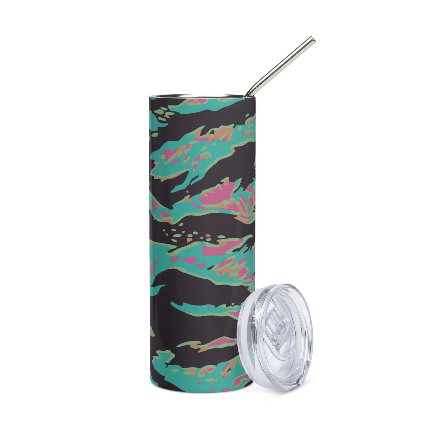 Miami Tiger Stripe CAMO Stainless steel tumbler - Steel Tumblers