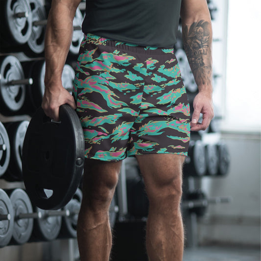 Miami Tiger Stripe CAMO Unisex Athletic Long Shorts - XS