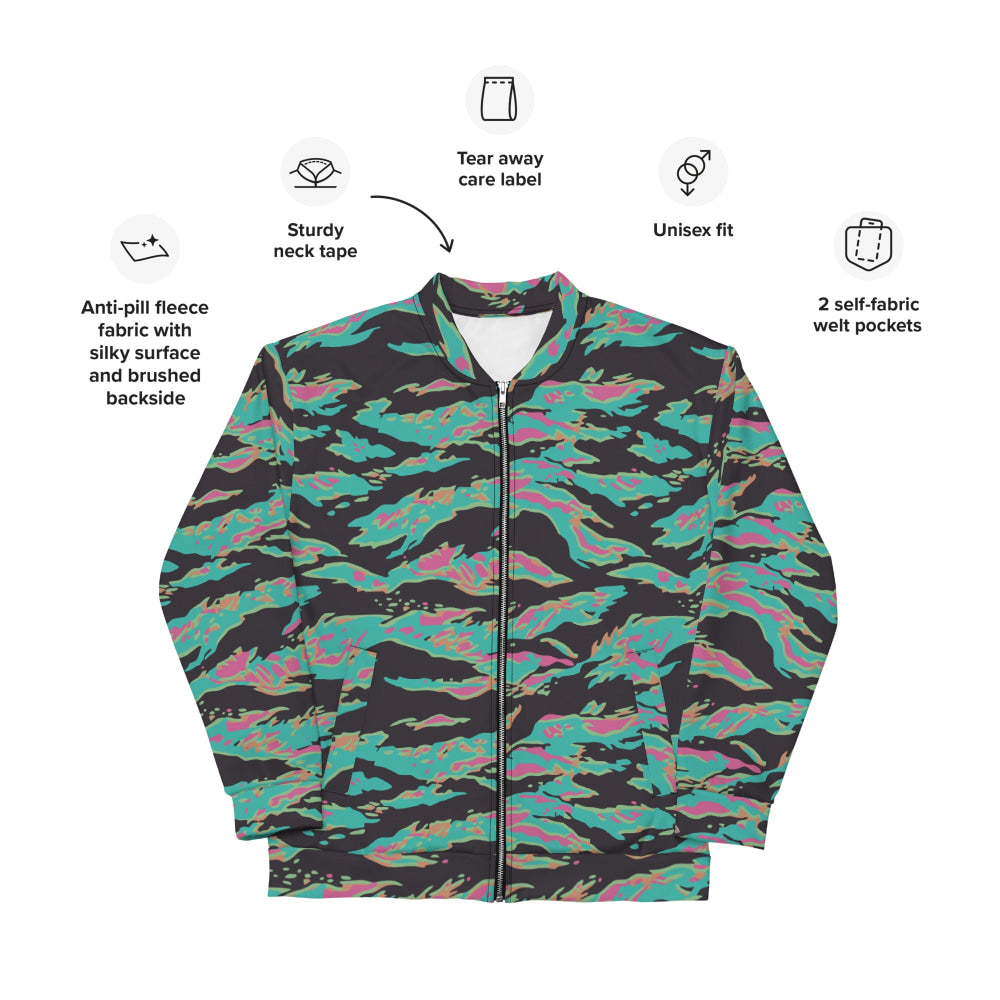 Miami Tiger Stripe CAMO Unisex Bomber Jacket