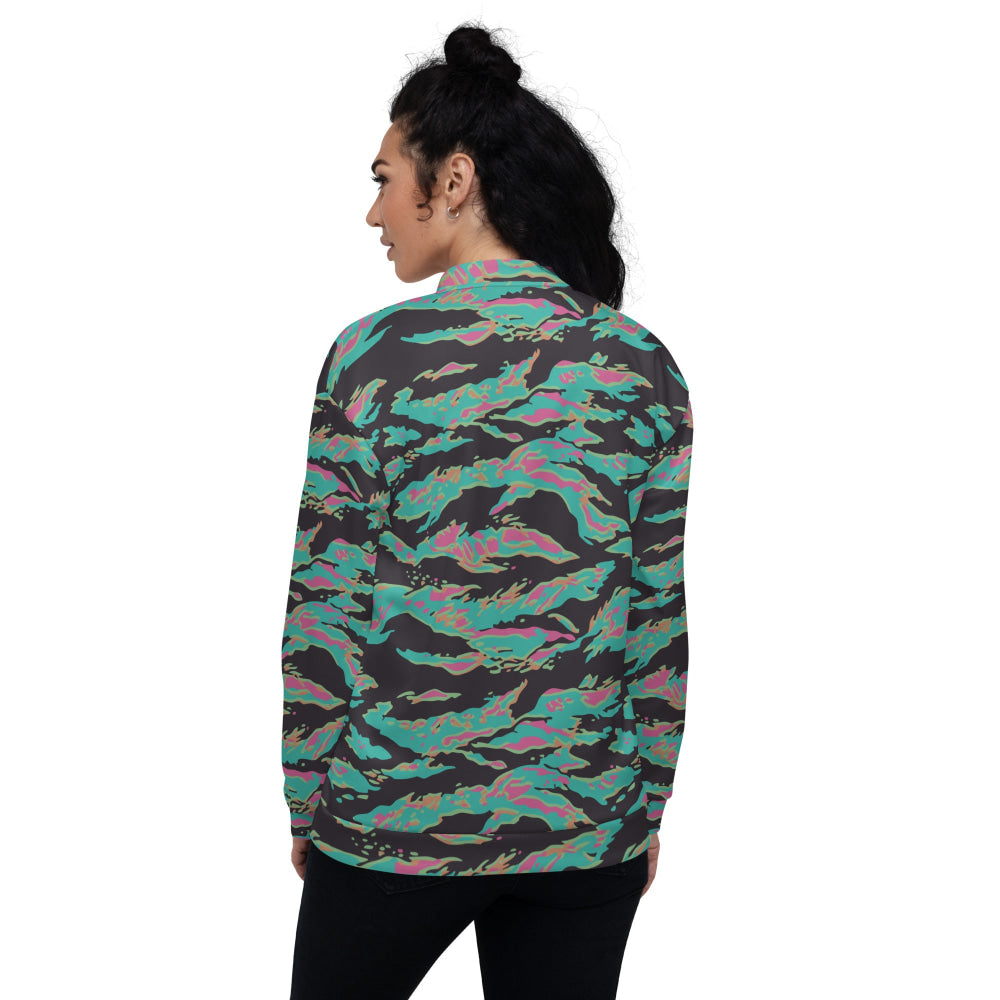 Miami Tiger Stripe CAMO Unisex Bomber Jacket