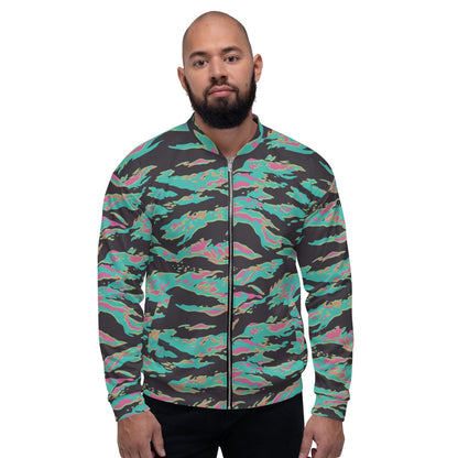 Miami Tiger Stripe CAMO Unisex Bomber Jacket