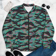 Tiger Stripe Miami CAMO Unisex Bomber Jacket - XS