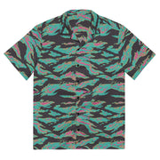 Tiger Stripe Miami CAMO Unisex Short-Sleeve Button Shirt - 2XS - Button-Up
