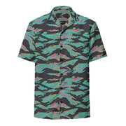Tiger Stripe Miami CAMO Unisex Short-Sleeve Button Shirt - Button-Up