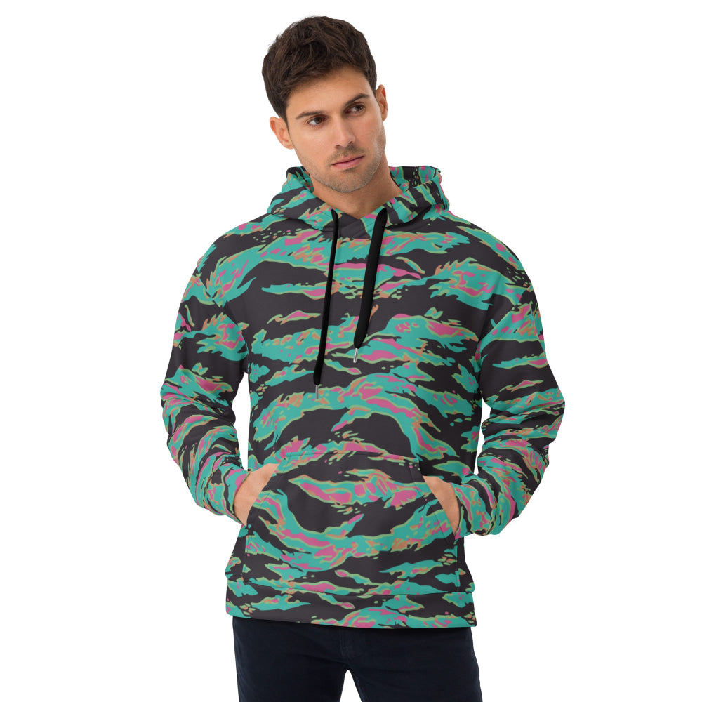 Miami Tiger Stripe CAMO Unisex Hoodie - 2XS