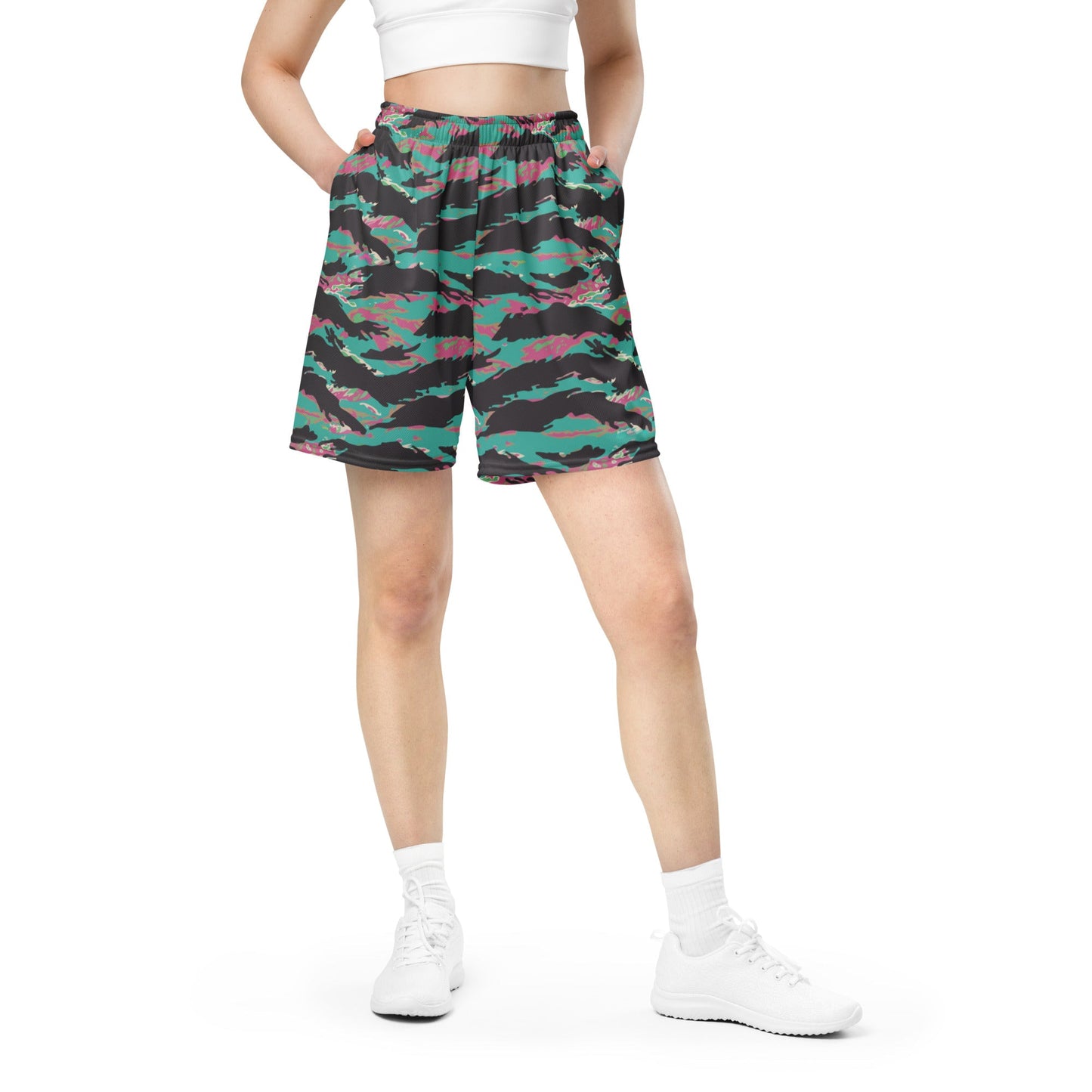 Miami Tiger Stripe CAMO Unisex mesh shorts - Mesh Shorts