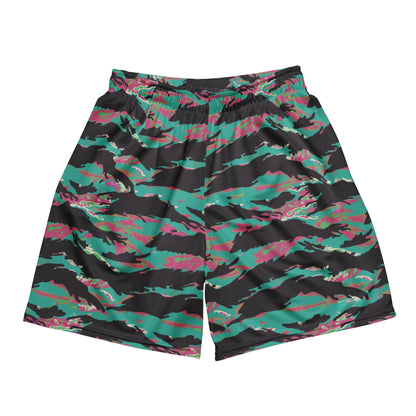 Miami Tiger Stripe CAMO Unisex mesh shorts - 2XS - Mesh Shorts