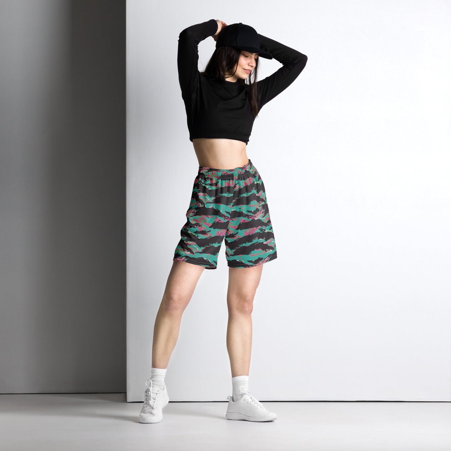 Miami Tiger Stripe CAMO Unisex mesh shorts - Mesh Shorts